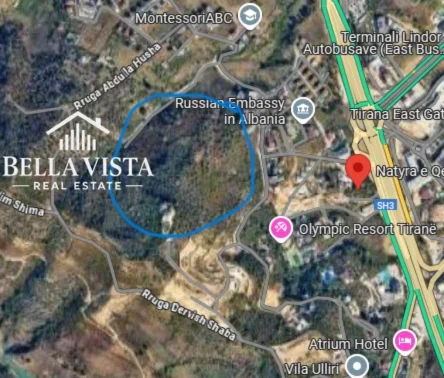 Tirane, shitet toke, 3.000 m² 660.000 € (Mjull Bathore, Natyra e Qete)