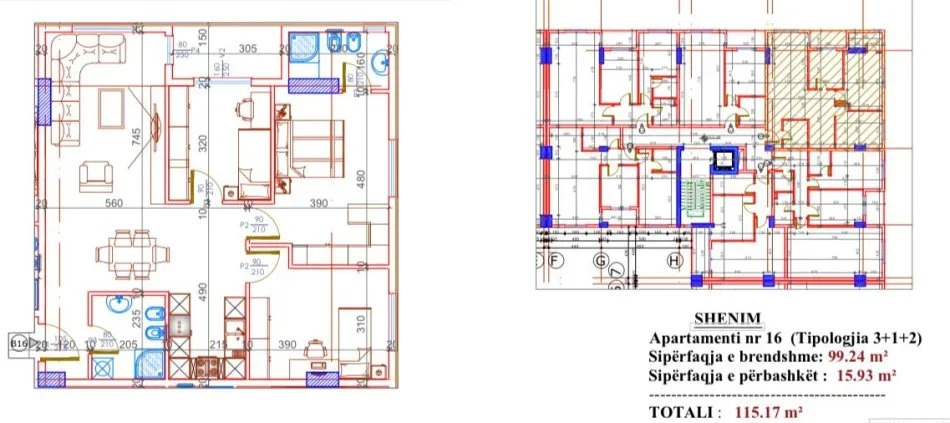 Tirane, shitet apartament 1+1 Kati 2, 69 m² 54.000 € (Kamez)