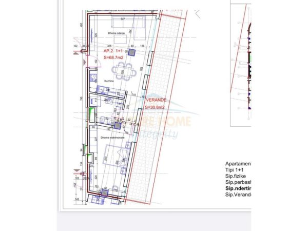 Tirane, shitet apartament 1+1 Kati 7, 82 m² 142.000 € (Ish Tregu Elektrik)