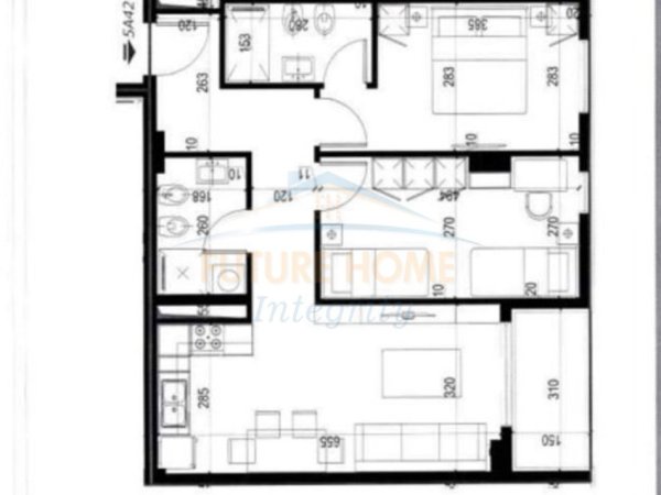 Tirane, shitet apartament 2+1+Ballkon Kati 4, 91 m² 95.875 € (Univers City, QTU)