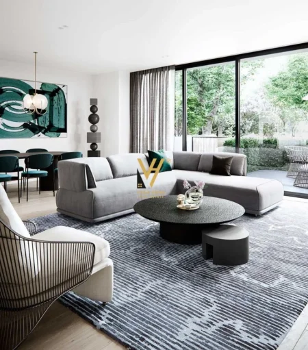 Tirane, jepet me qera apartament 2+1+Ballkon Kati 15, 110 m² 1.500 € (GARDEN BULIDING)