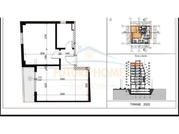 Tirane, jepet me qera apartament 1+1 Kati 8, 64 m² 102.000 Euro (Pazari i Ri)