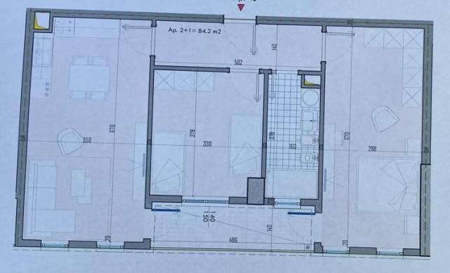 Tirane, shitet apartament 2+1+BLK Kati 8, 97 m² 62.751 Euro (QTU)