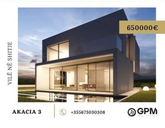 Tirane, shitet Vile 2 Katshe Kati 2, 330 m² 650.000 Euro tek Akacia 3 .