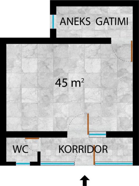Durres, shitet apartament Kati 1, 45 m² 23.000 Euro (Pallati i Sportit)