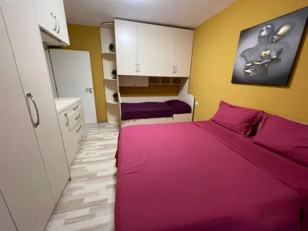 Tirane, jepet me qera apartament 1+1 Kati 1, 58 m² 500 € (shkolles Kushtrimi i Lirise në lagjen Ali Demi)