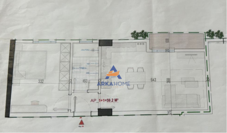 SHITET APARTAMENT 1+1+BALLKON TE ALBULENA RESIDENCE,LIDHJA E PRIZRENIT,PASKUQAN 80.892 EURO