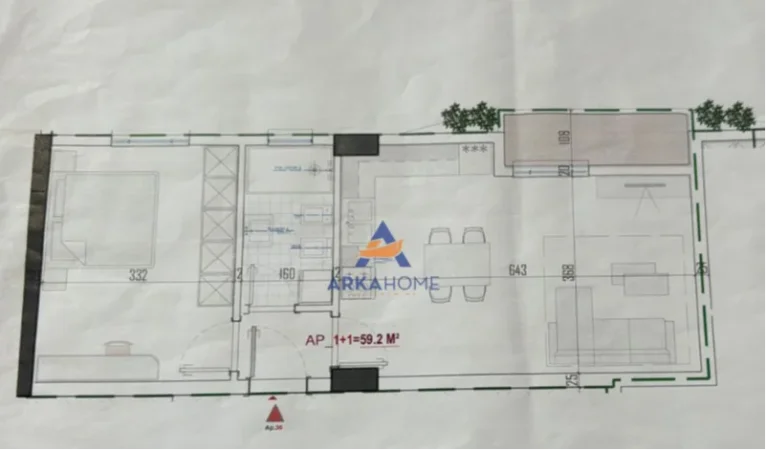 SHITET APARTAMENT 1+1+BALLKON TE ALBULENA RESIDENCE,LIDHJA E PRIZRENIT,PASKUQAN 80.892 EURO