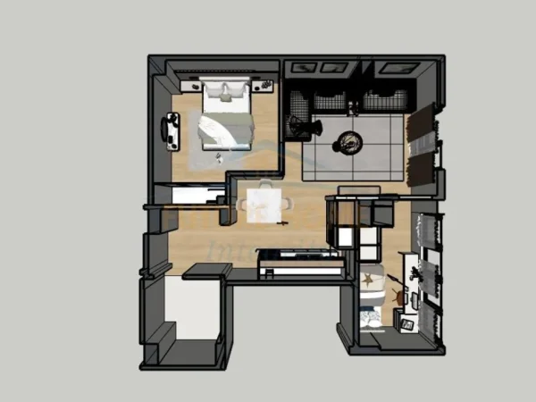 Shitet, Apartament 2+1 (I konvertuar), Rruga e Elbasanit, Tiranë.