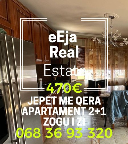 Tirane, jepet me qera apartament 2+1+Ballkon Kati 5, 120 m² 470 € (Zogu I zi)