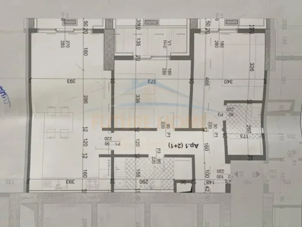 Tirane, shitet 2+1+Ballkon Kati 4, 110 m² 250.700 € (Xhamllik)