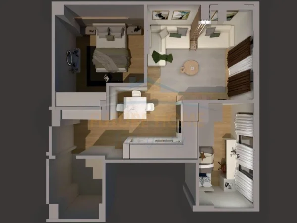 Tirane, shitet apartament 2+1+Ballkon Kati 3, 77 m² 192.000 € (Rruga e Elbasanit)