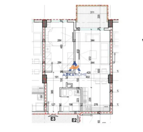 OKAZION ! SHITET APARTAMENTI 1+1+BLK 76M2 NE LAPRAKE RRUGA DRITAN HOXHA 129.200 EURO