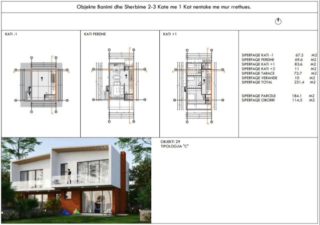 Tirane, shitet Vile 4+1+Ballkon Kati 2, 232 m² 450.000 € (seit bathore)