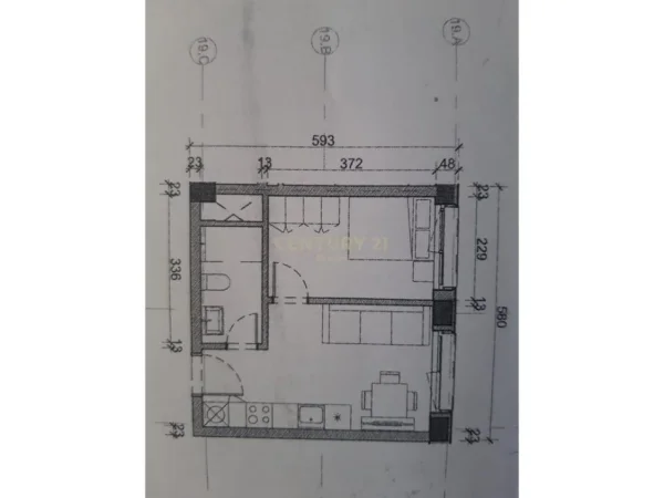 Tirane, shitet apartament 1+1 Kati 1, 40 m² 65.000 € (Kompleksi Mangalem)