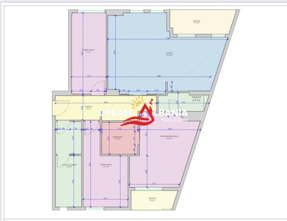 Tirane, shitet apartament 3+1+Ballkon Kati 9, 156 m² 320.000 € (Jordan Misja)
