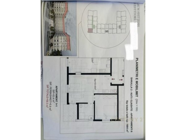 Durres, shitet apartament 1+1 Kati 6, 59 m² 80.055 € (Golem)