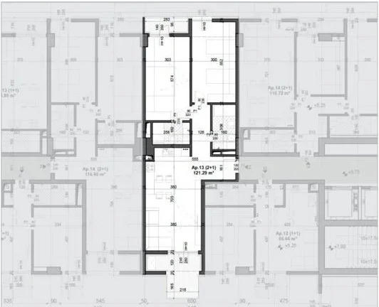 Tirane, shitet apartament 2+1+Ballkon Kati 2, 99 m² 139.706 € (Tek Ish-Fusha e Aviacionit)