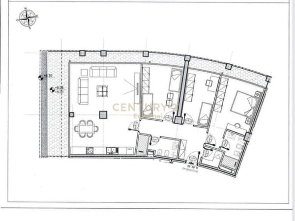 Open Space + Parkim Me Qira Kati 2, 187 m² 2.000 € (Lake View, Liqeni)
