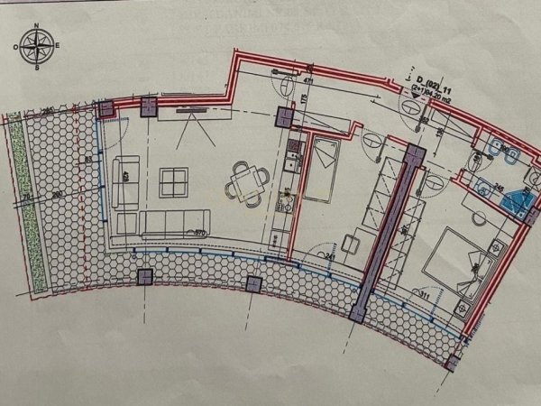 Tirane, jepet me qera apartament 2+1 Kati 2, 110 m² 1.500 € (Lake View Residences)