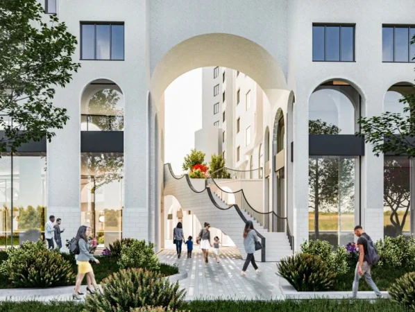 Tirane, jepet me qera apartament 2+1+Ballkon Kati 2, 90 m² 650 € (River Residence, ngjitur me Green City)