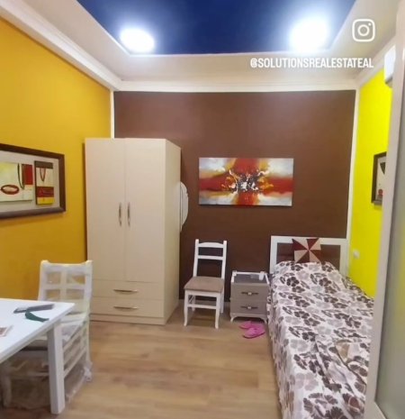 Tirane, jepet me qera garsoniere ( PËR 1 PERSON ) Kati 1, 33 m² 300 € (Rruga Sulejman Delvina Pranë Kryqëzimit te Komunës së Parisit)