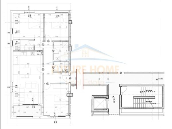 Tirane, shitet apartament 3+1+Ballkon Kati 9, 141 m² 325.000 € (Rruga e Kavajes, Square 21)