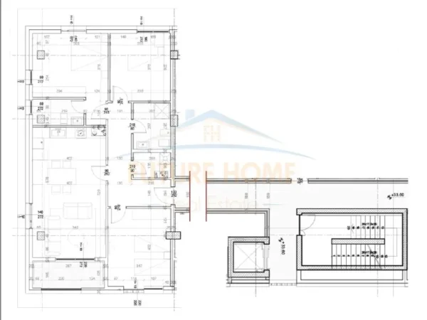 Tirane, shitet apartament 3+1+Ballkon Kati 9, 141 m² 325.000 € (Rruga e Kavajes, Square 21)