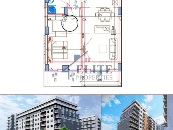Tirane, shitet apartament 1+1+Ballkon Kati 3, 83 m² 91.795 € (Paskuqan)