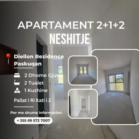 Tirane, shitet apartament 2+1 Kati 2, 123 m² 110.700 € (paskuqan)