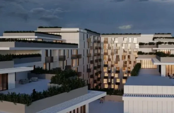 Tirane, shes apartament 1+1 Kati 8, 82 m² (Ish Fusha e Aviacionit)