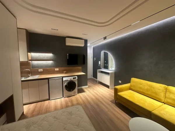Tirane, jepet me qera apartament 1+1+Ballkon Kati 6, 40 m² (Rruga Jordan Misja)