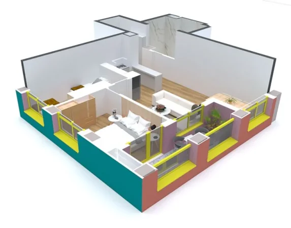 Tirane, shitet apartament 1+1 Kati 5, 917 m² 149.000 € 