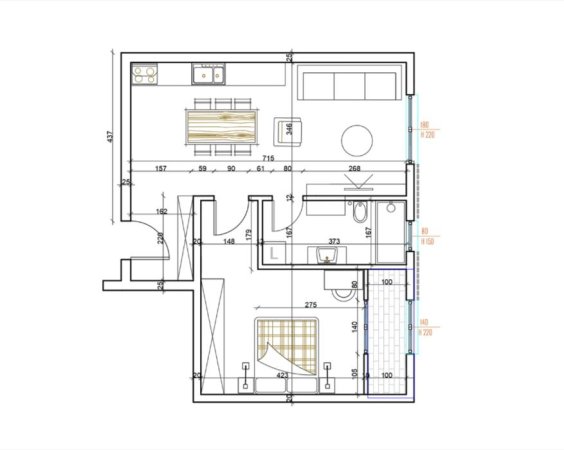 Tirane, shitet apartament 1+1 Kati 1, 71 m² 78.000 € (unaza re paskuqan)