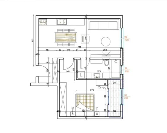 Tirane, shitet apartament 1+1 Kati 1, 71 m² 78.000 € (unaza re paskuqan)