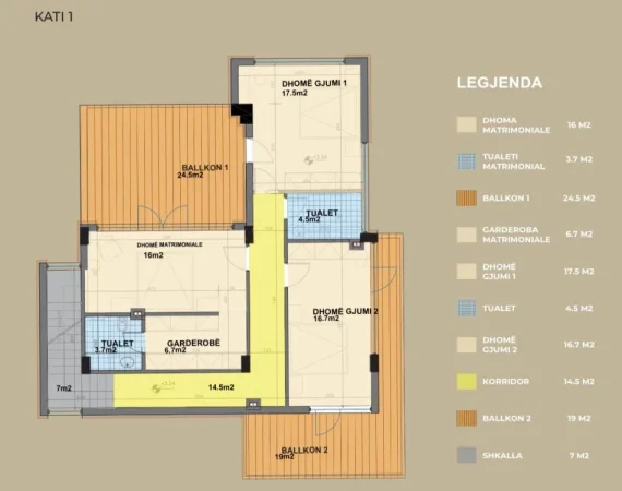 Tirane, shitet Vile 3+1 , 570 m² 1.596.000 € ("SeeHëna Residence", Sauk i Ri, Mjull Bathore)