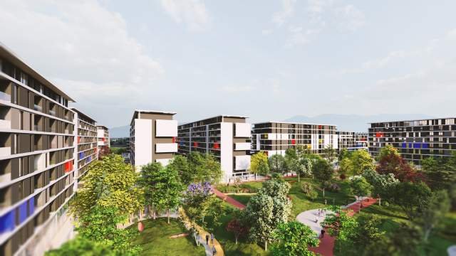 Tirane, shitet apartament 2+1+BLK Kati 6, 100 m² 100.000  (Univers city)