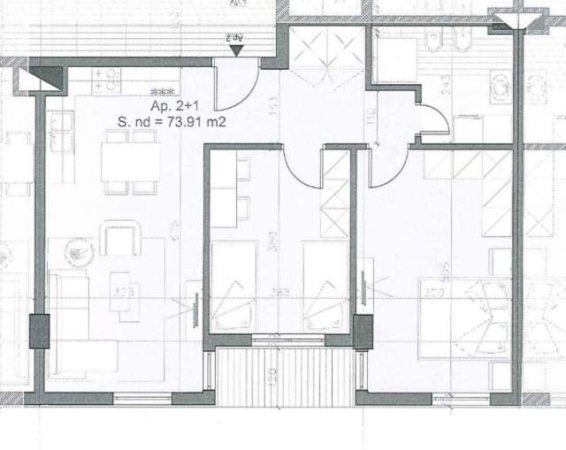Tirane, shitet apartament 2+1+BLK Kati 3, 84 m² 67.408 Euro (QTU)