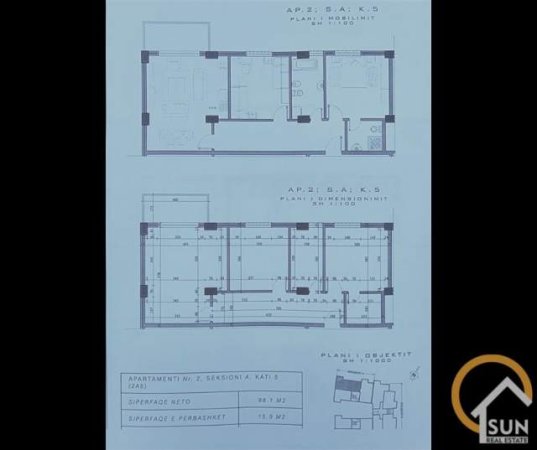 Shkoder, shitet apartament 2+1+BLK Kati 5, 114 m² 64.000 Euro (Sheshi Demokracia)