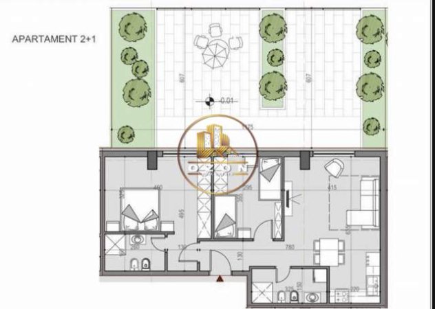 Tirane, shitet apartament 2+1+BLK Kati 1, 87 m² 650 Euro/m2 (Autostrada Tirane-Durres)