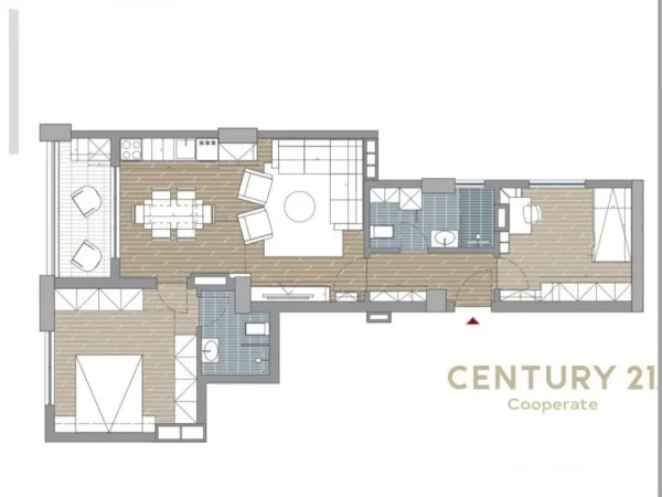 Tirane, shes apartament 2+1+Aneks+Ballkon Kati 5, 100 m² 300.000 € (Pazari i Ri)