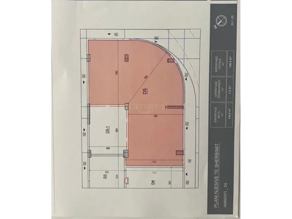 Tirane, shes ambjent biznesi Kati 0, 176 m² 881.500 € (Komuna e parisit)