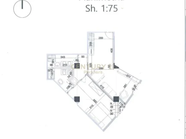 Tirane, shes apartament 1+1+Aneks+Ballkon Kati 7, 76 m² 128.800 € (Don Bosko)