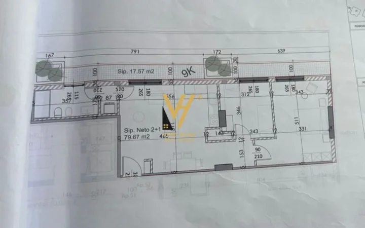 Tirane, shitet apartament 2+1+Ballkon Kati 8, 92 m² 157.000 € (LAPRAKE)