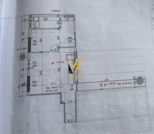 Tirane, shitet apartament 1+1+Ballkon Kati 9, 70 m² 119.300 € (LAPRAKE)