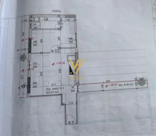 Tirane, shitet apartament 1+1+Ballkon Kati 9, 70 m² 119.300 € (LAPRAKE)