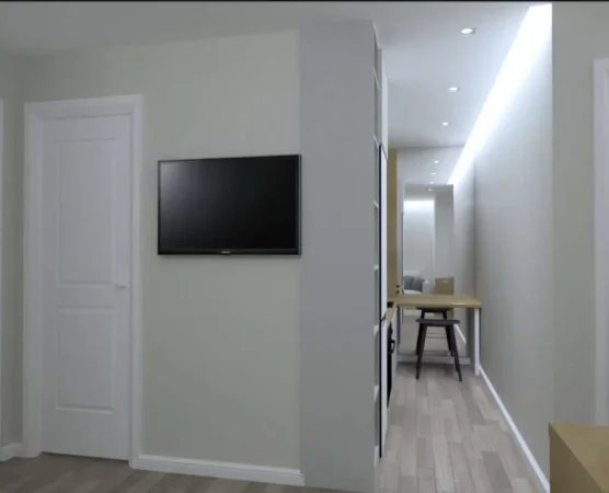 Tirane, jepet me qera apartament 1+1 Kati 8, 45 m² 550 € (Tish daija)