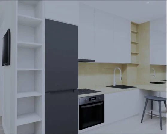Tirane, jepet me qera apartament 1+1 Kati 8, 45 m² 550 € (Tish daija)