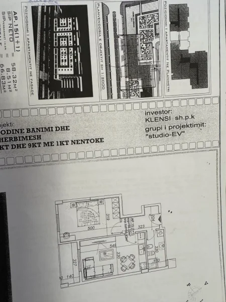 Shqiperi, shes apartament 1+1+Ballkon Kati 4, 67 m² 90.000 € (Astir pran rrethit te astirit)