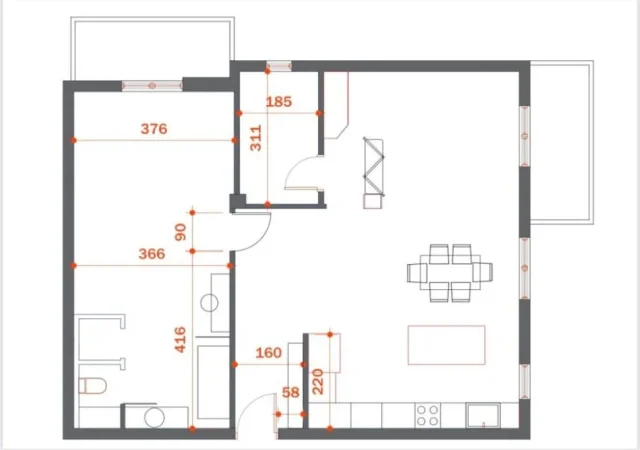Tirane, shitet apartament 2+1 , 275.000 € 